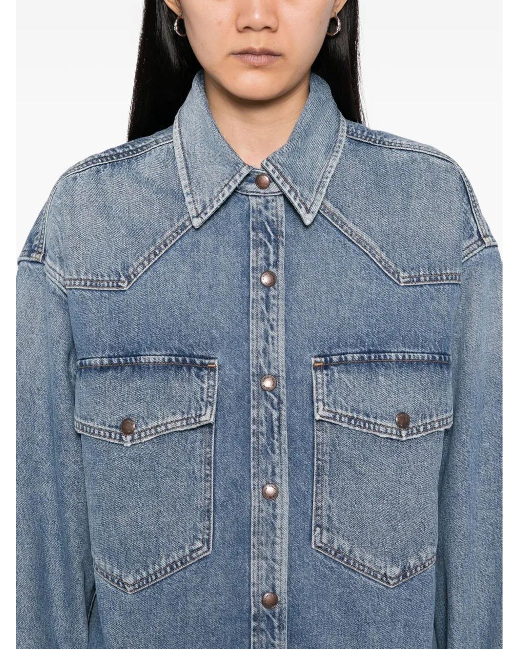 Agolde Blue Lotta Denim Jacket
