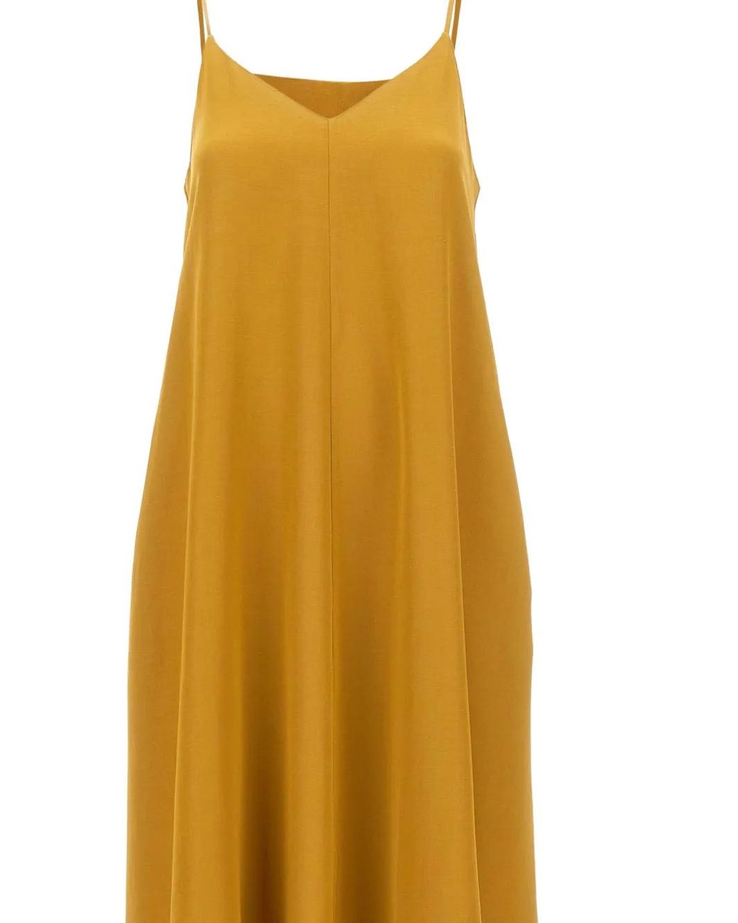 Marella Metallic V-Neck Midi Dress