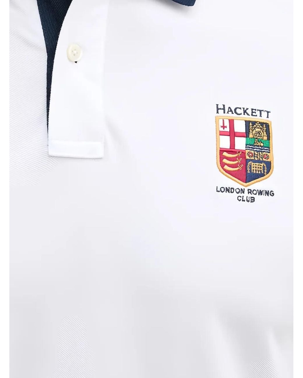 Hackett White Short-Sleeve Polo Shirt for men