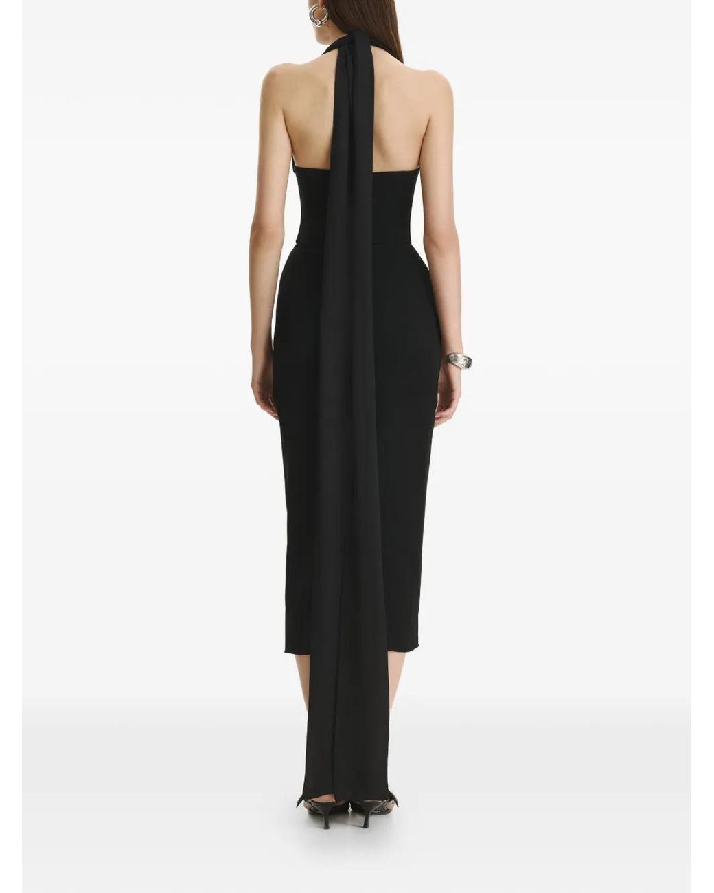 Vestiaire d'un Oiseau Libre Black Dynamic Midi Dress