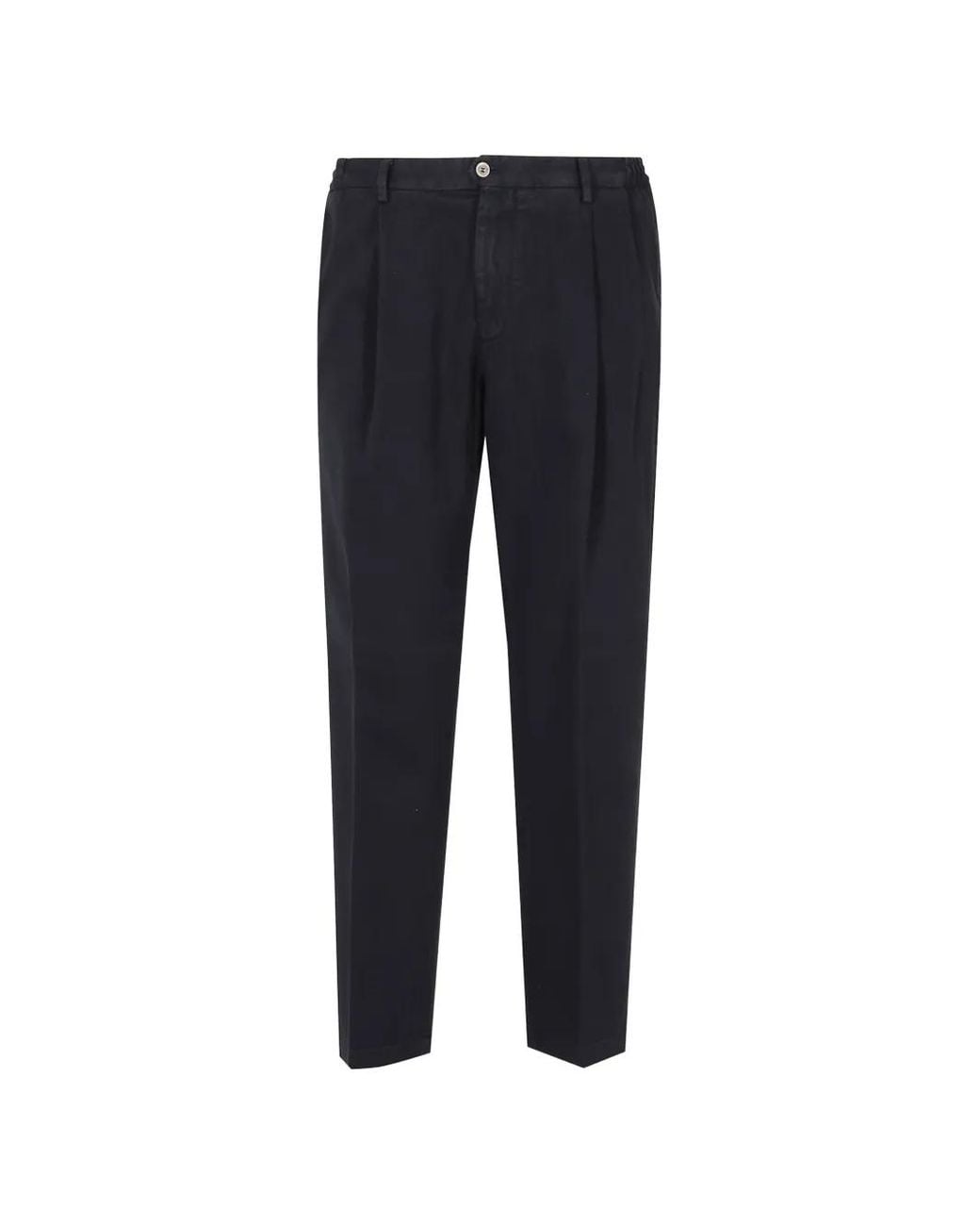 Briglia 1949 Blue Pantalon Courmayeur En Coton À Design Plissé for men
