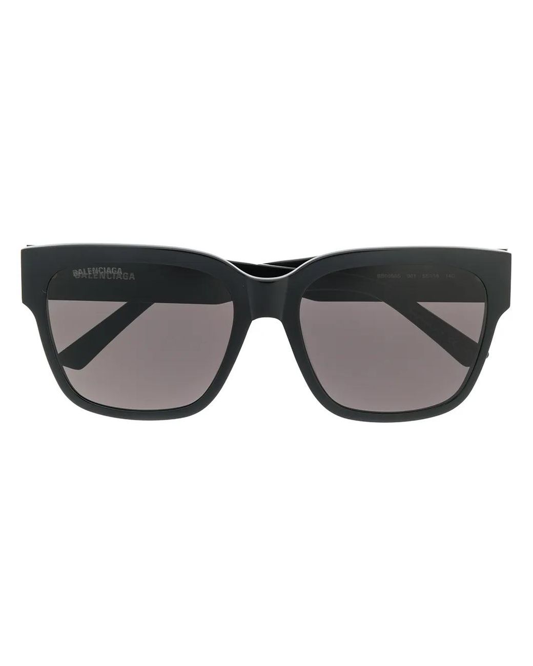 Balenciaga Black Paris Square Sunglasses