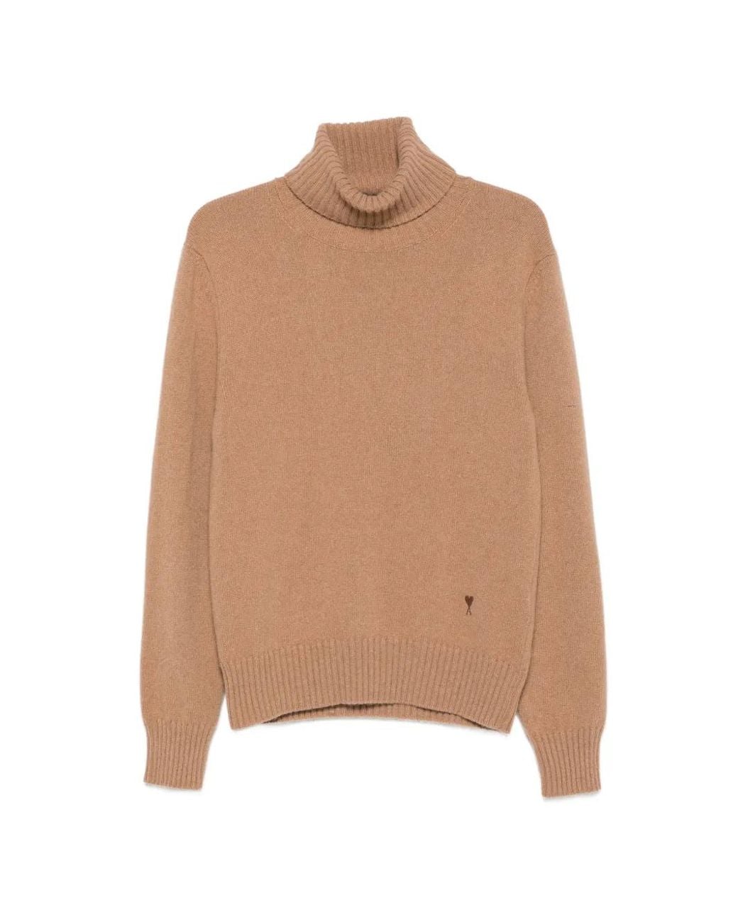 AMI Natural Ami De Coeur Long-Sleeve Sweater for men