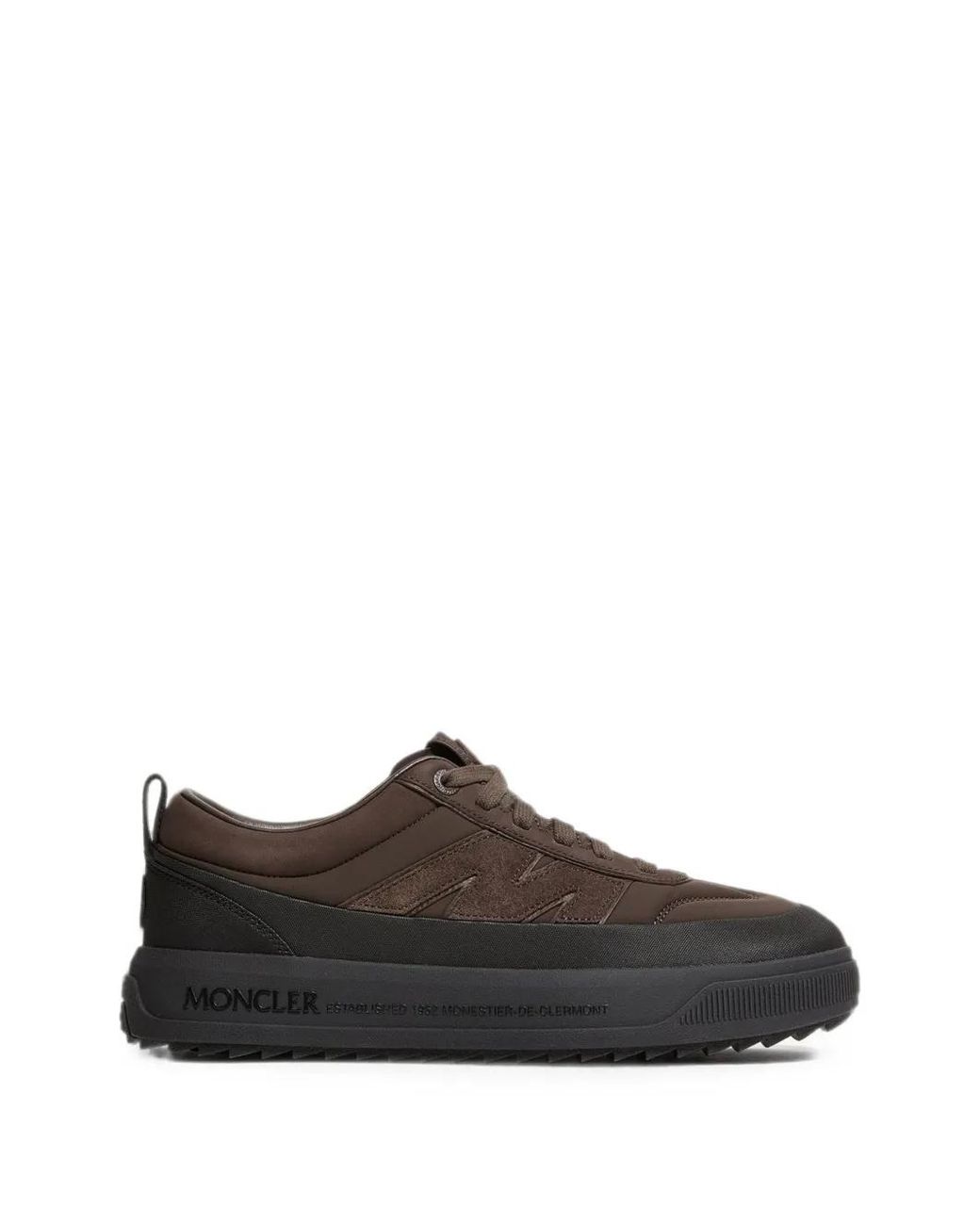 Moncler Black Altive Nubuck & Suede Sneakers for men
