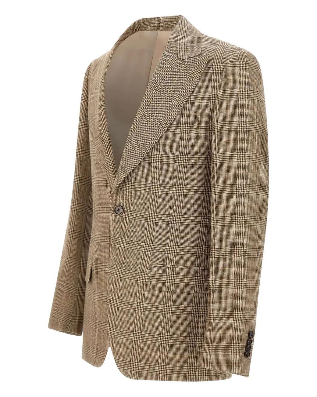 Lardini Green Houndstooth Blazer for men