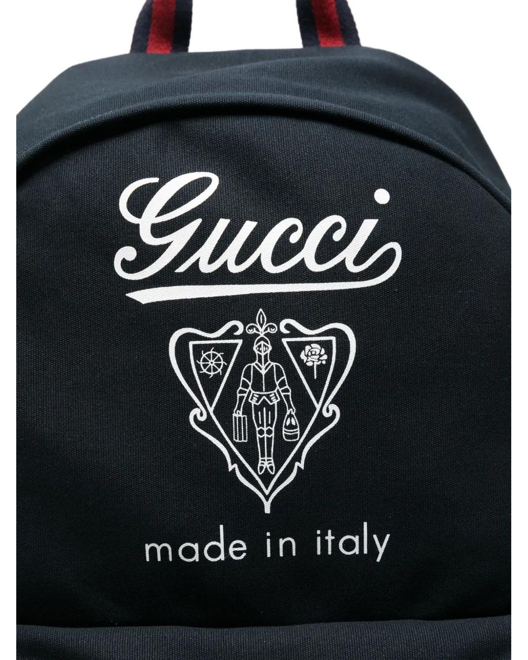 Gucci Black Crest Backpack for men