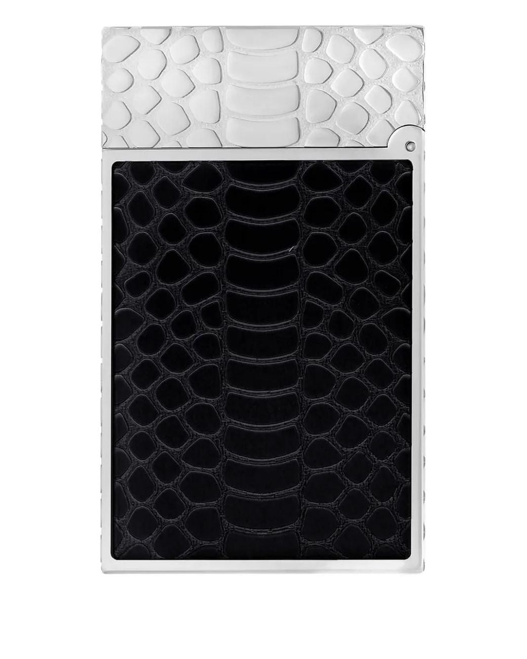 S T Dupont Black Ligne 2 Snakeskin-Pattern Lighter (6.2Cm X 3.7Cm)