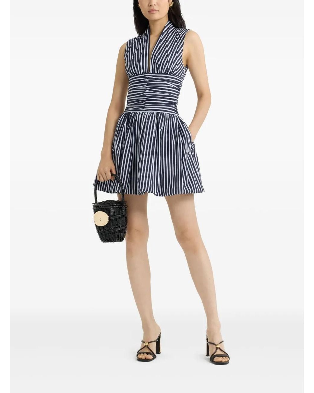 Patou Blue Open-Back Minidress