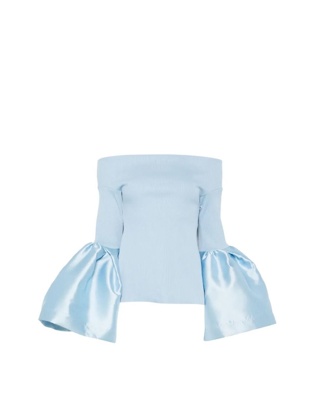 Marques'Almeida Off-Shoulder Blouse in het Blue
