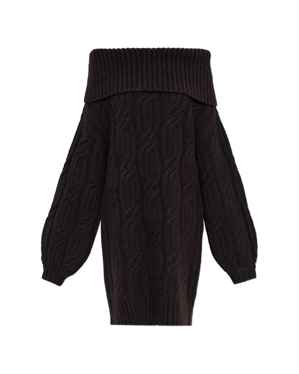 Gestuz Black Gzjosely Cable-Knit Mini Dress