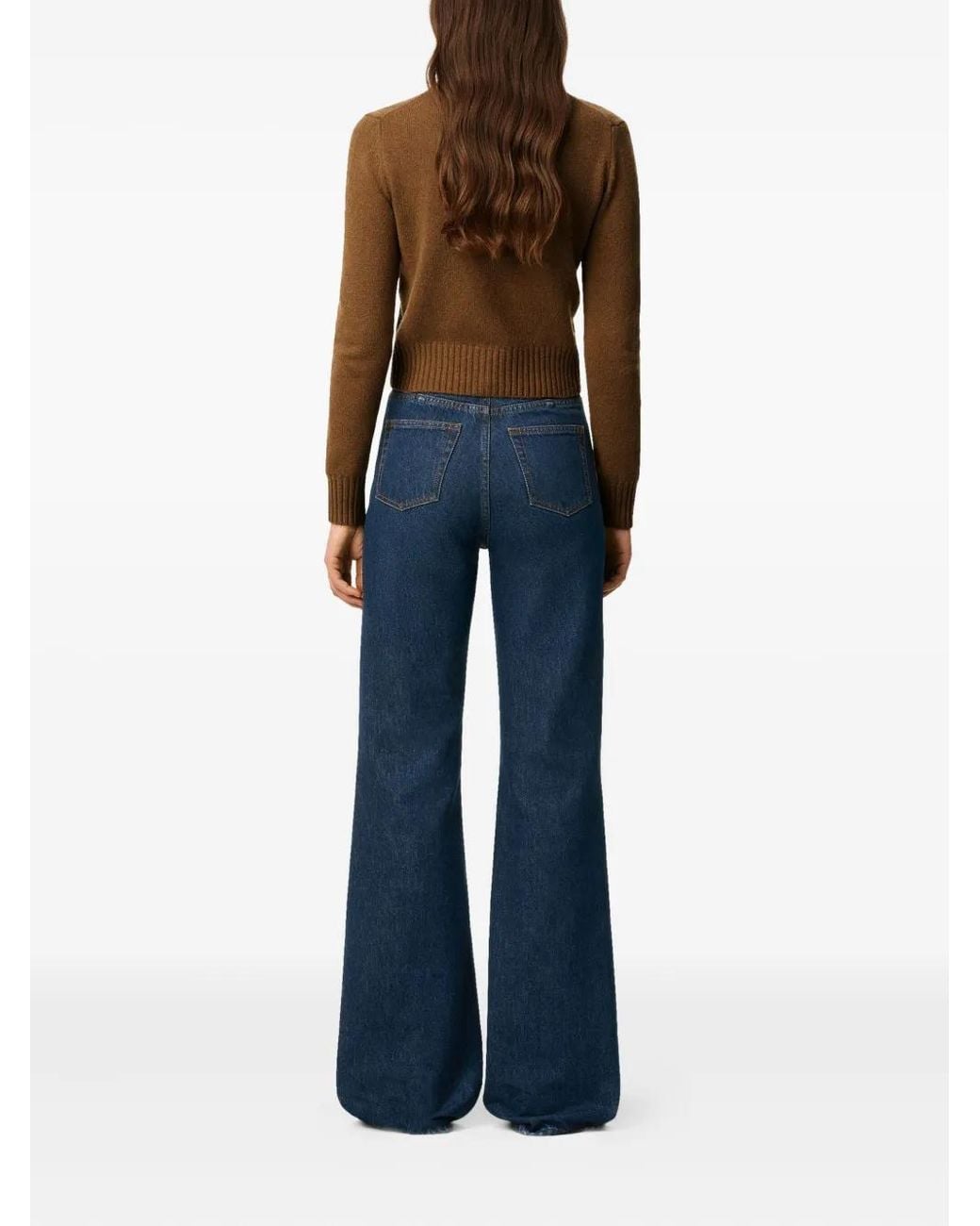 AMI Blue Flared Jeans