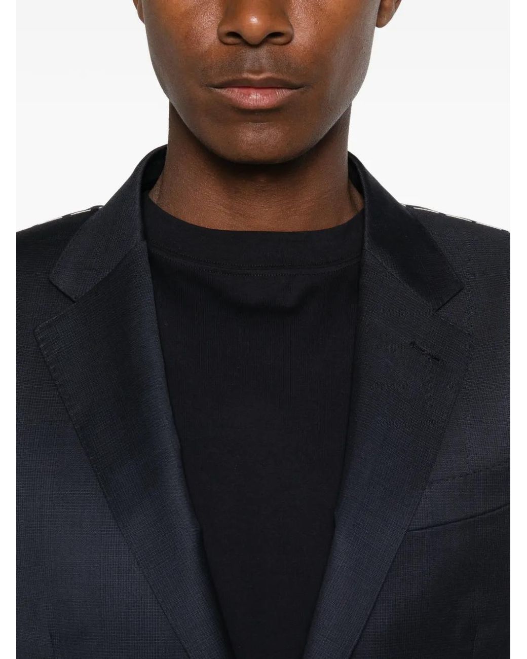 Zegna Blue Single-Breasted Wool Suit for men