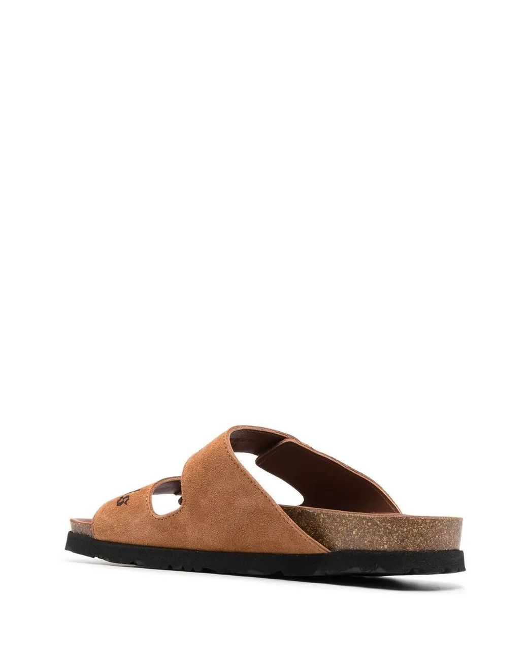 Palm Angels Brown Leather Sandals for men