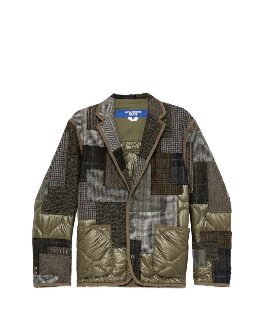 Junya Watanabe Green Blazer Matelassé J019 for men