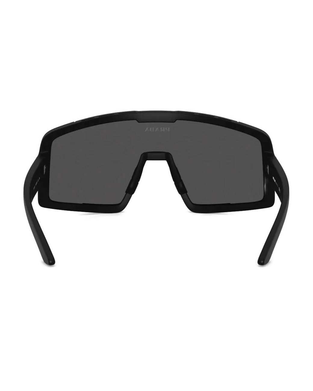 Prada Linea Rossa Black Geometric Sunglasses for men