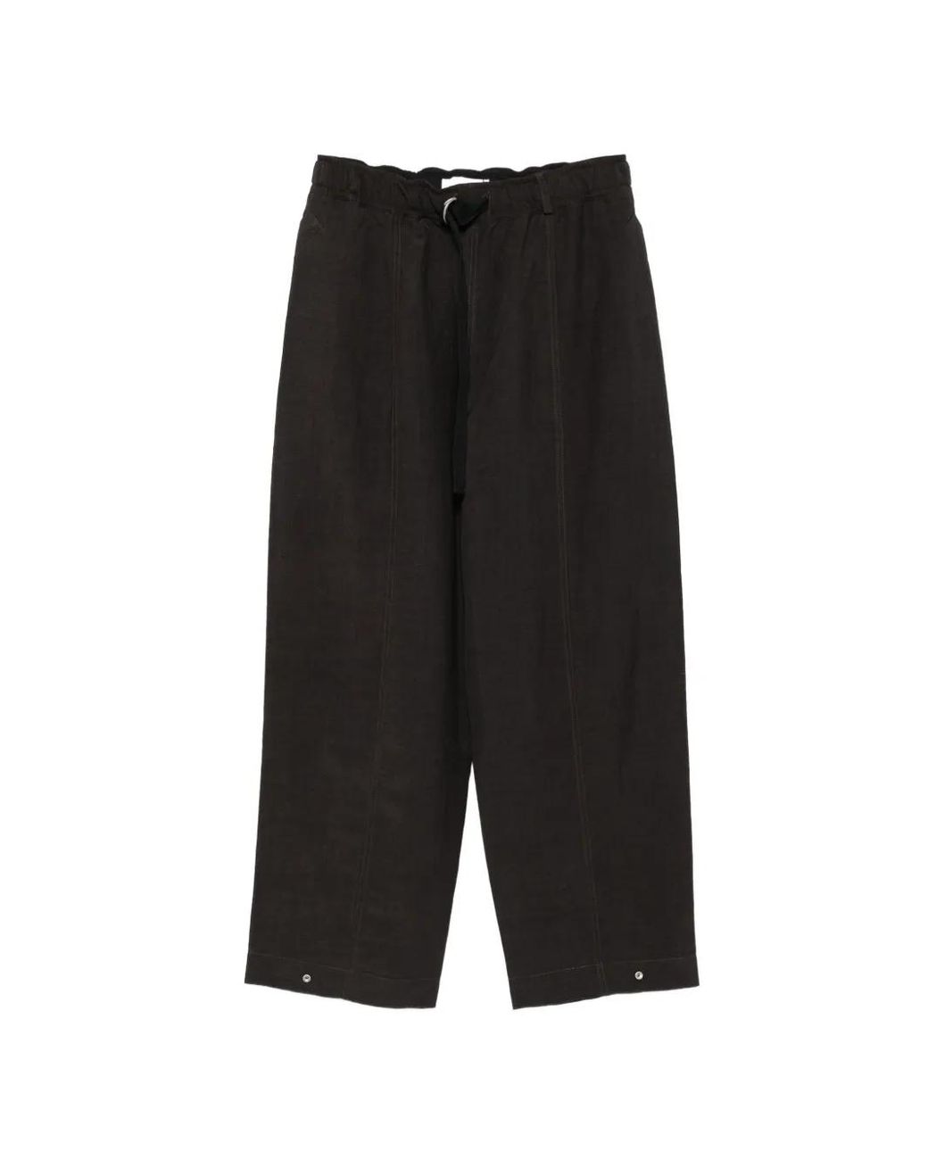 Studio Nicholson Black Calvo Elasticated-Waist Trousers