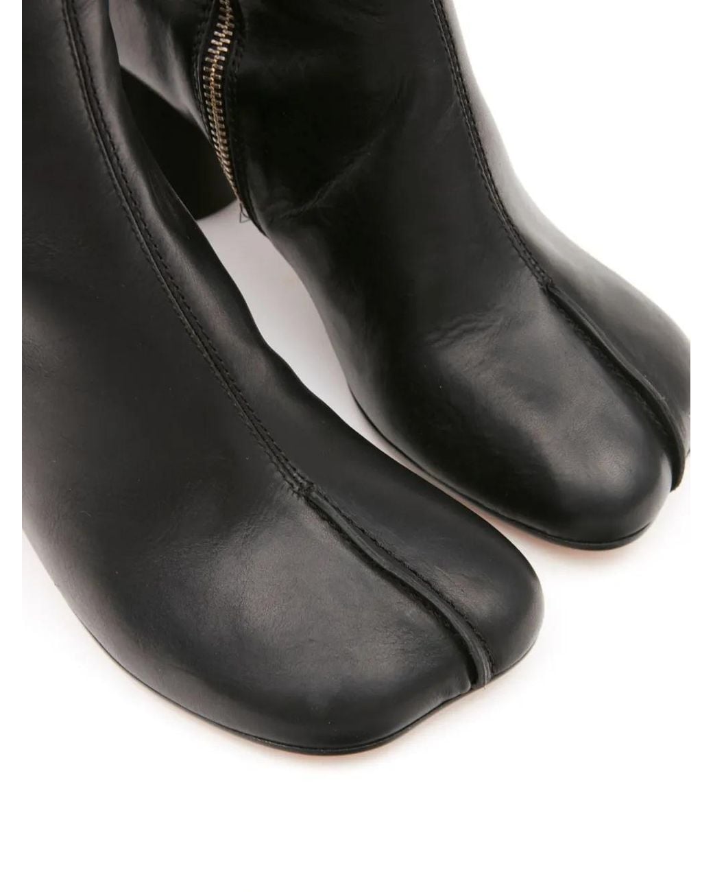 MM6 by Maison Margiela Black Anatomic Stitch' Boots