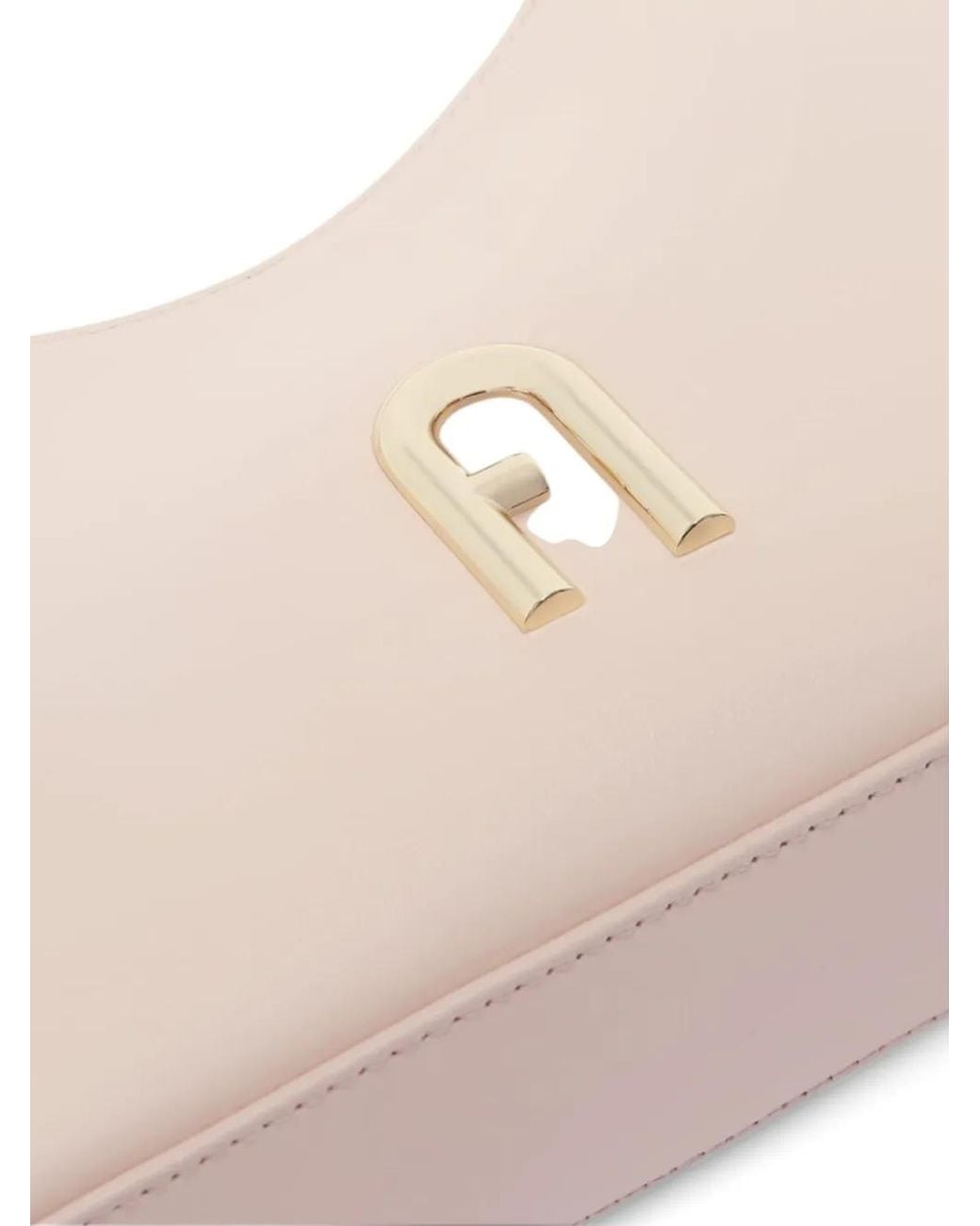 Furla Natural Logo-Plaque Shoulder Bag