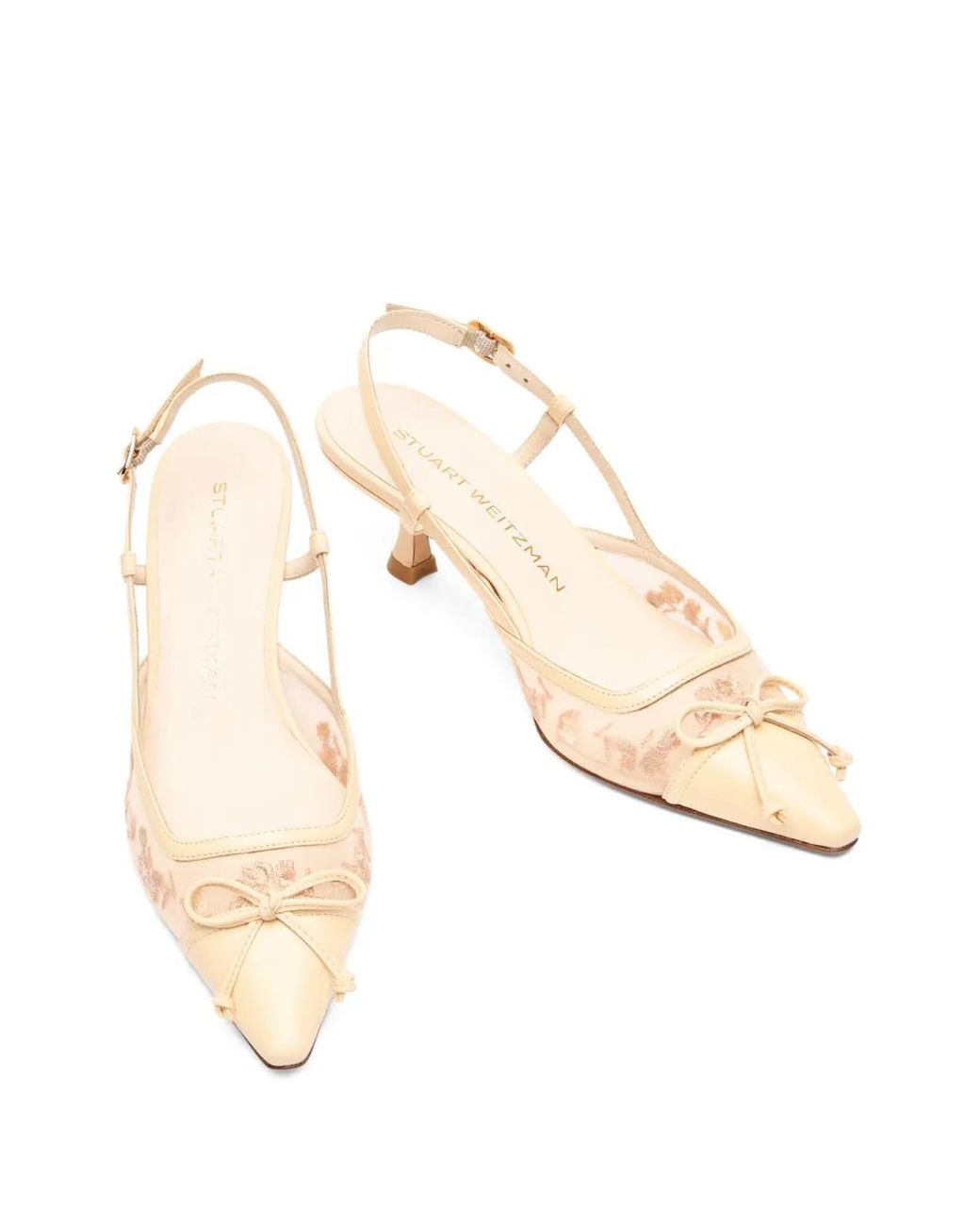 Stuart Weitzman Natural 50Mm Kitty Pumps