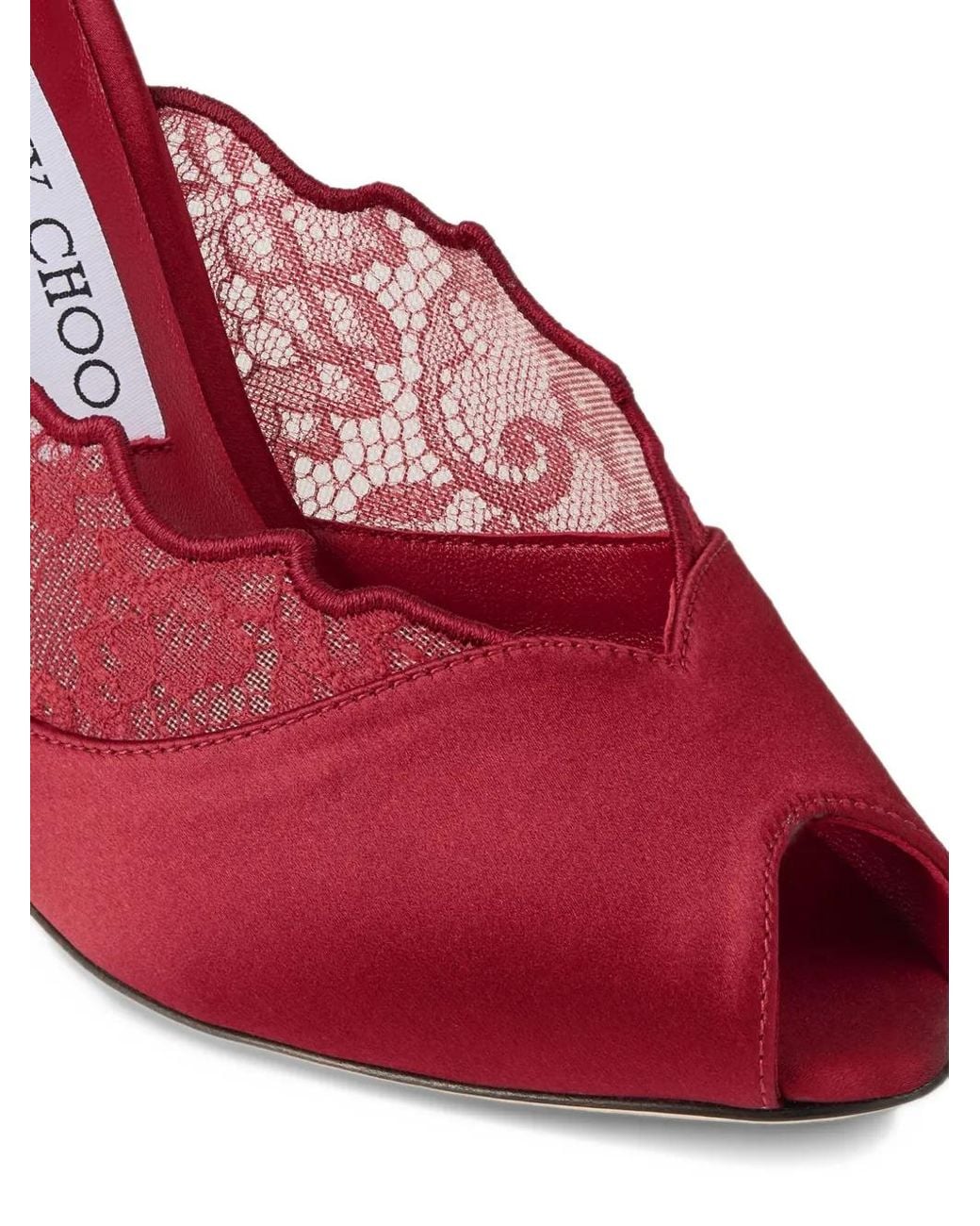 Jimmy Choo Red Brigitte 100 Mules