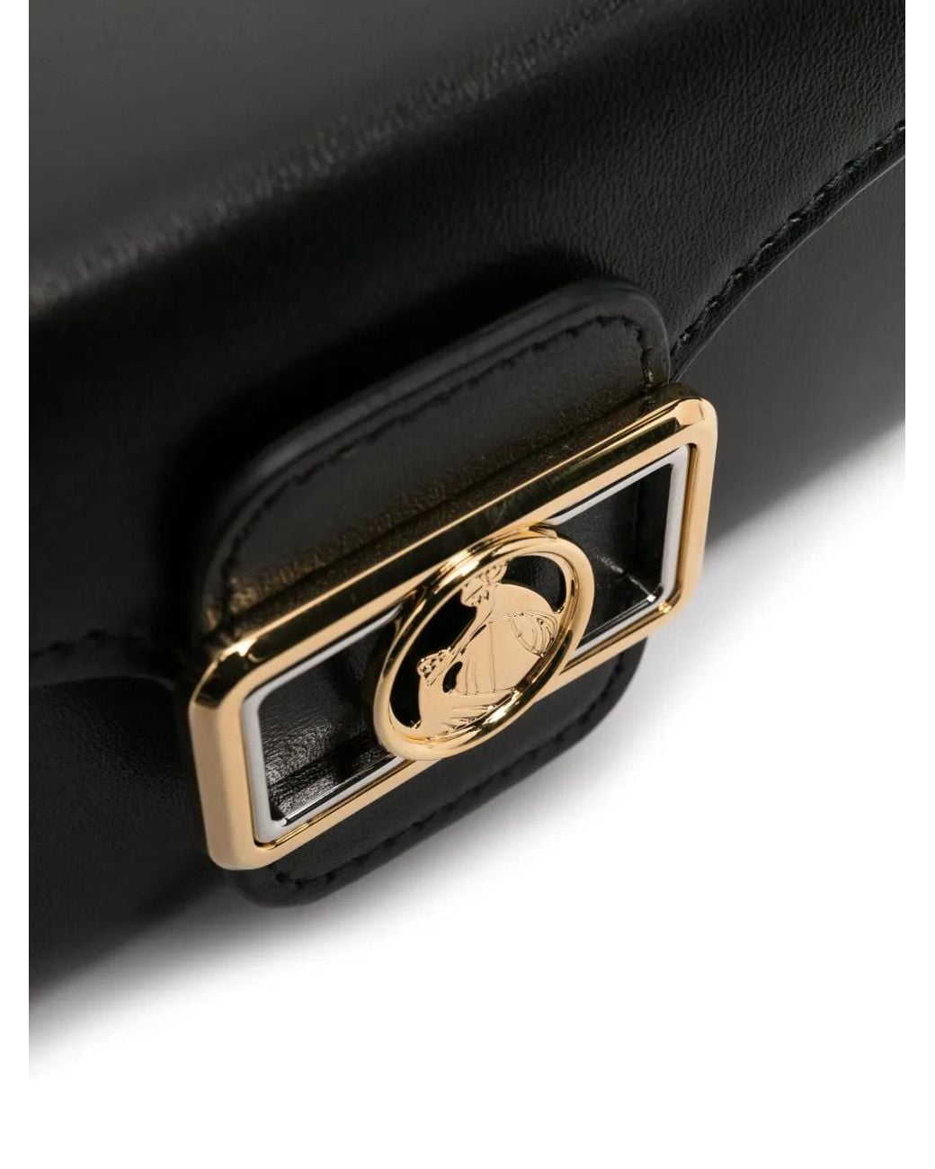 Lanvin Black Logo-Plaque Mini Bag