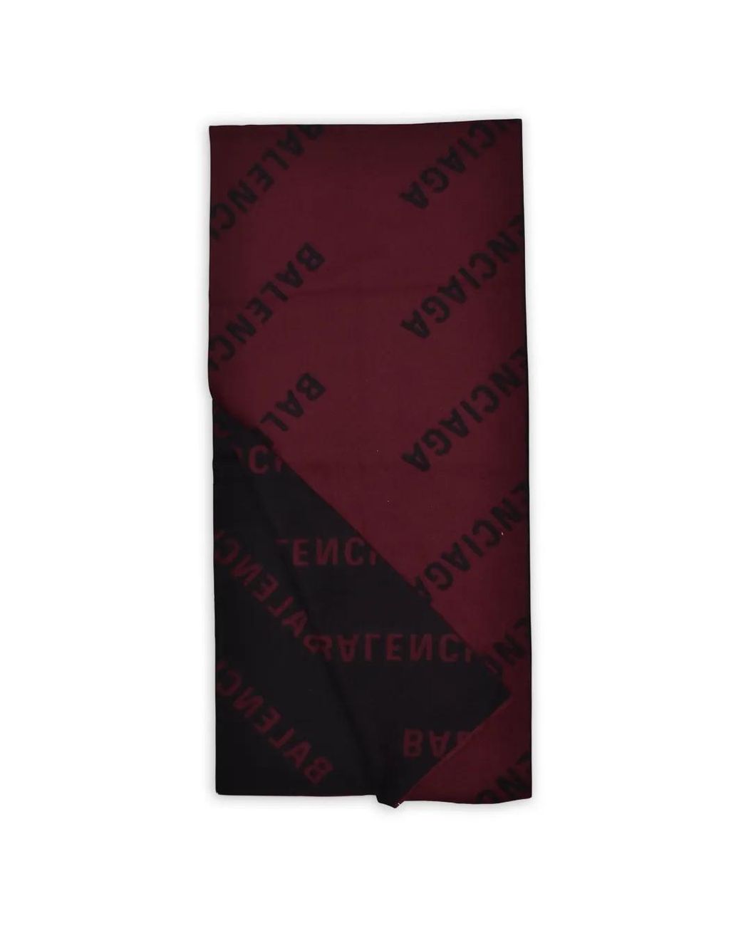 Balenciaga Purple Monogram Two-Tone Scarf for men