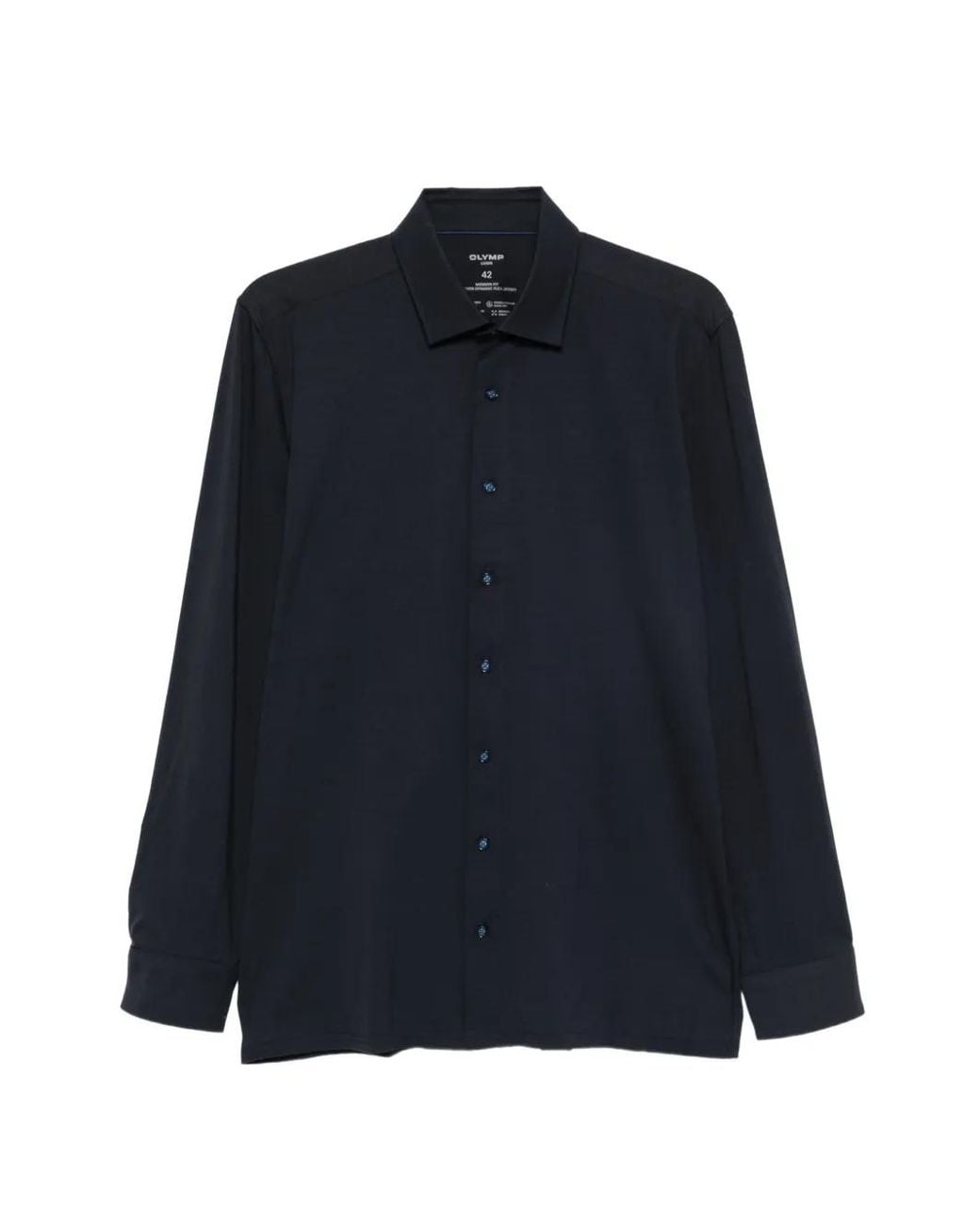 Olymp Blue Long-Sleeve Shirt for men