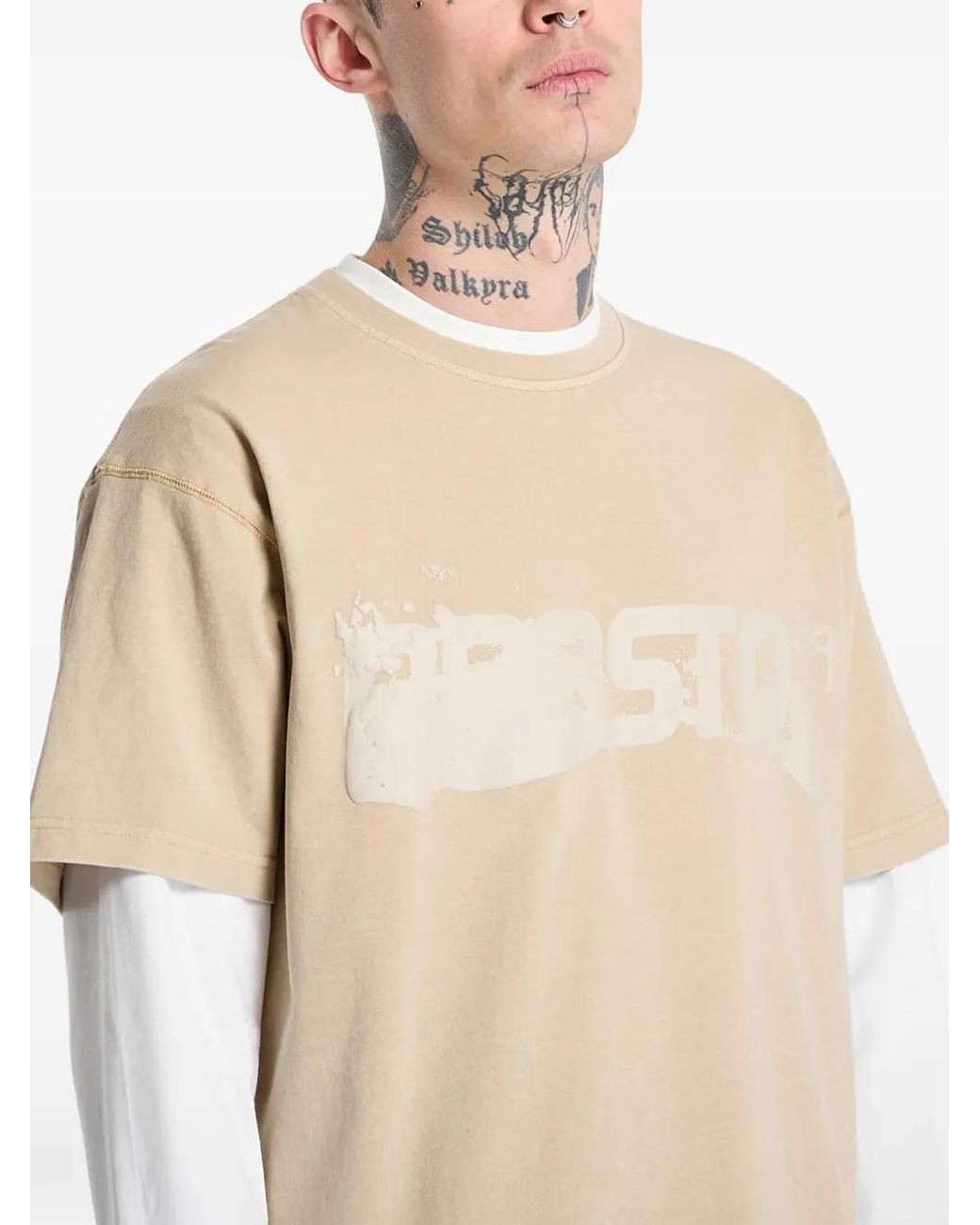 Prosto. Natural Splash Logo-Print T-Shirt for men