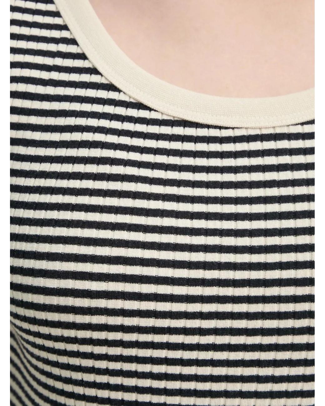 Marc O' Polo Gray Striped Knitted Top
