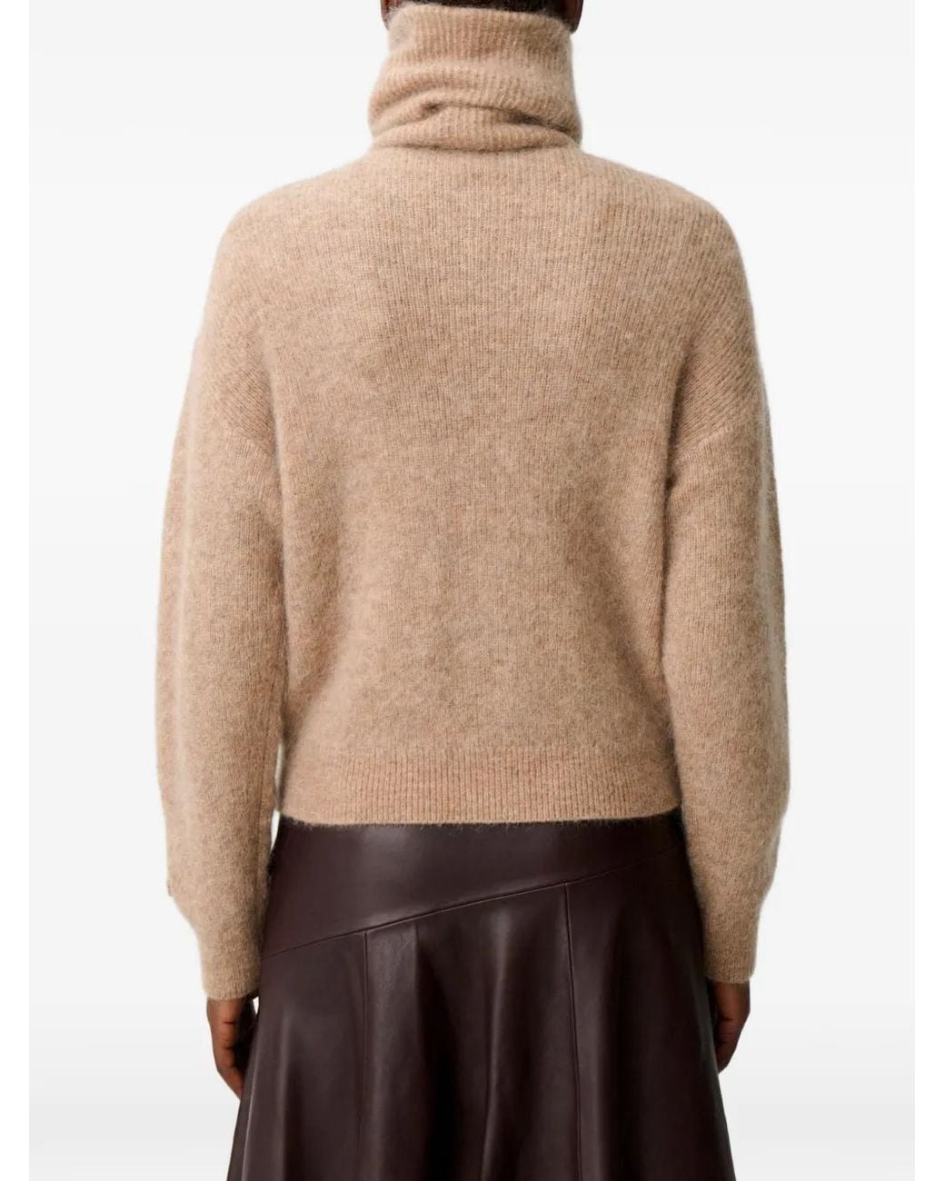 Claudie Pierlot Natural Brushed-Effect Knit Cardigan