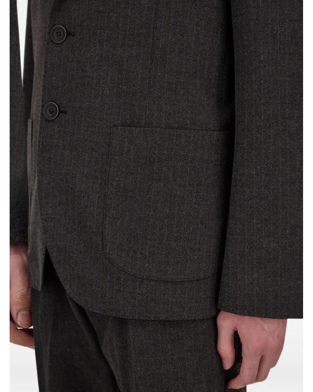 Blazer A Rayas Diplomáticas Herno de hombre de color Black