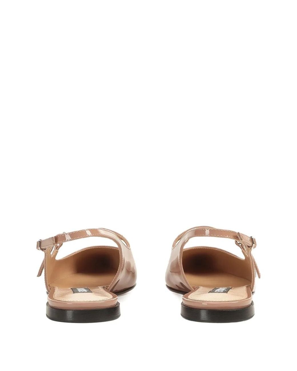 Sergio Rossi Natural Pointed-Toe Slingback Pumps