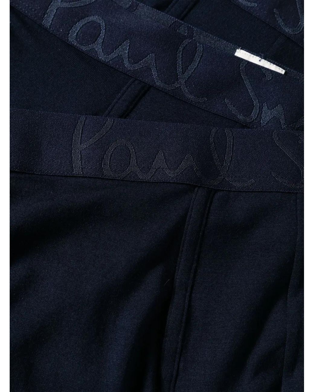 Paul Smith Blue Logo-Waistband Boxers (Pack Of Three) for men