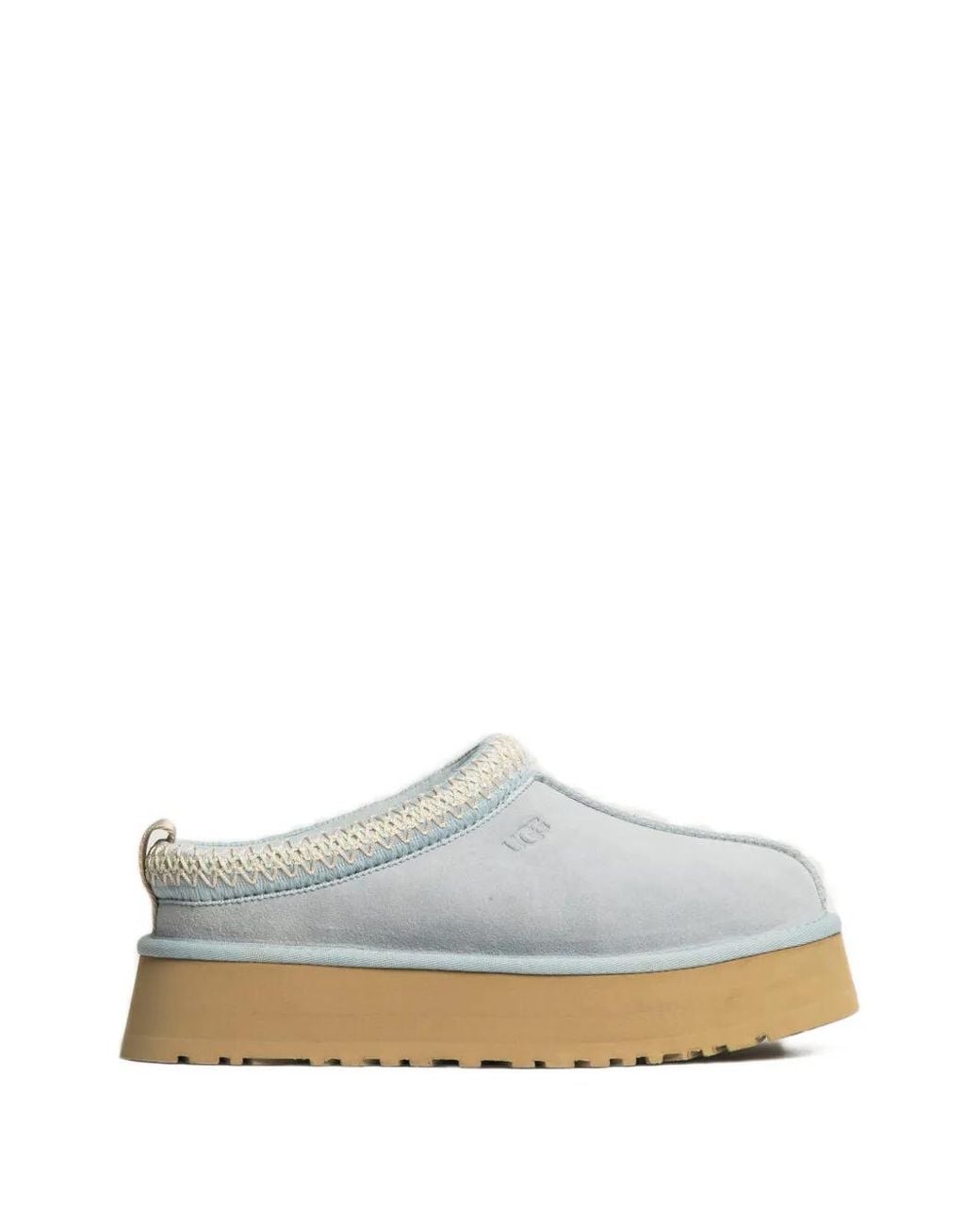 Ugg White Tazz Ii Platform Slippers