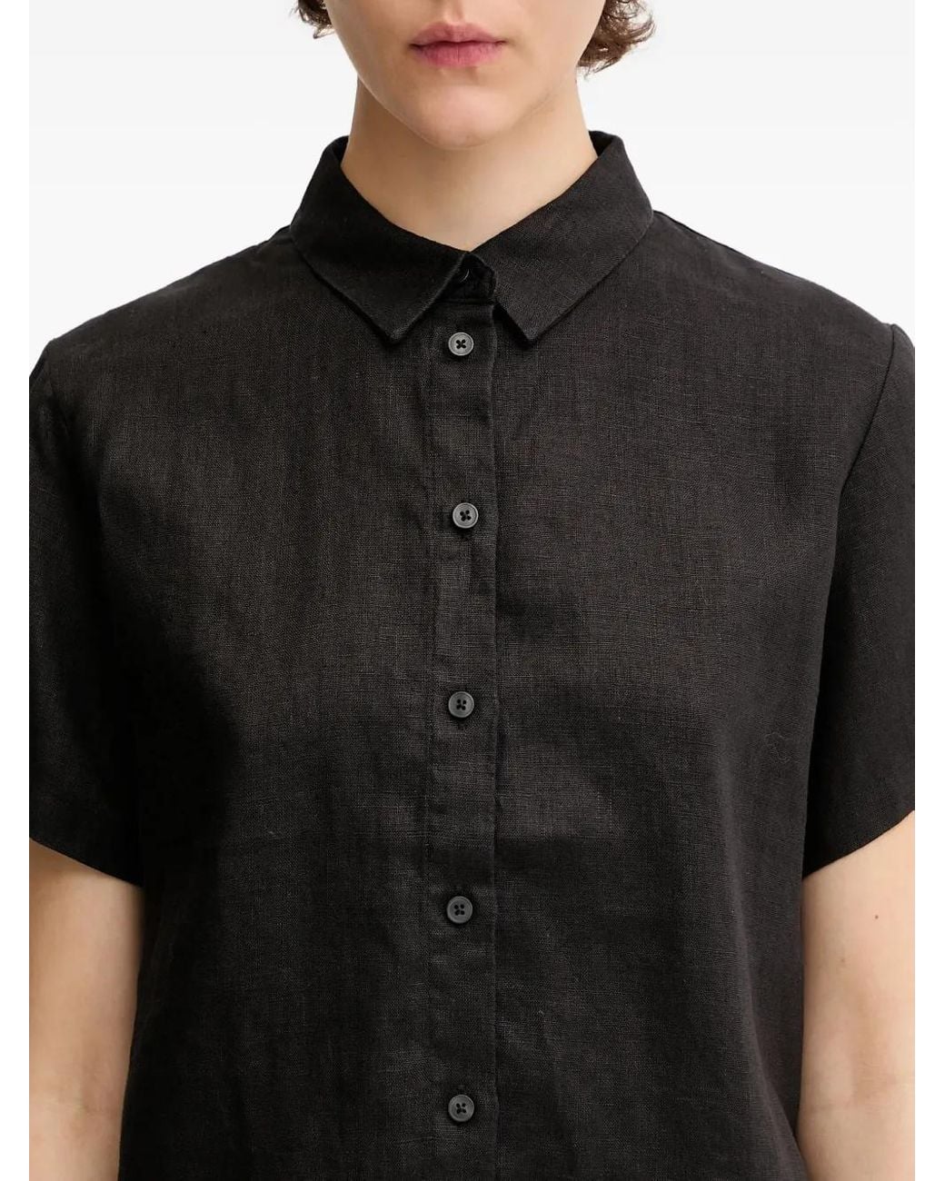 Samsøe & Samsøe Button-Down Blouse in het Black