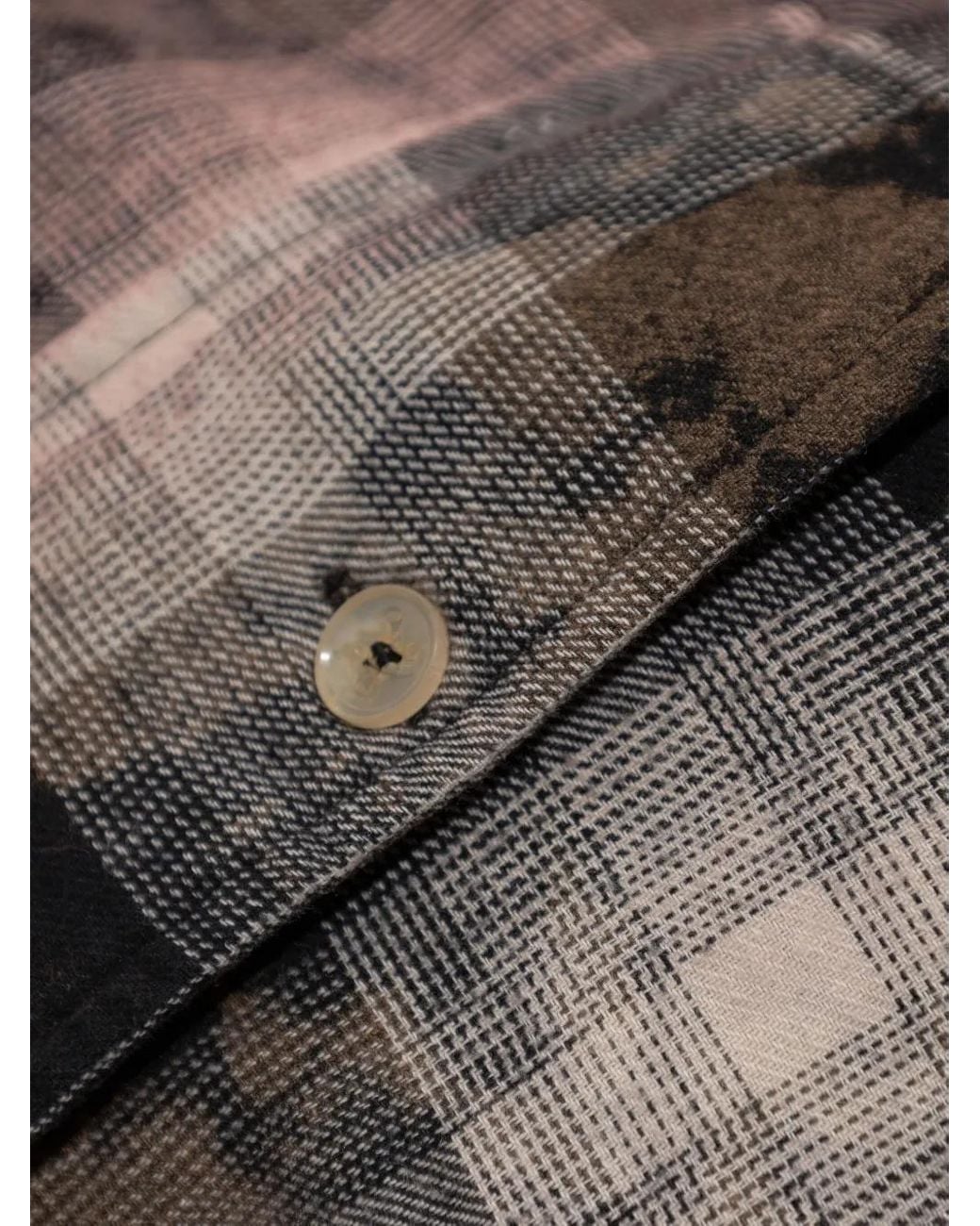 Palm Angels Brown Checked Pattern Shirt
