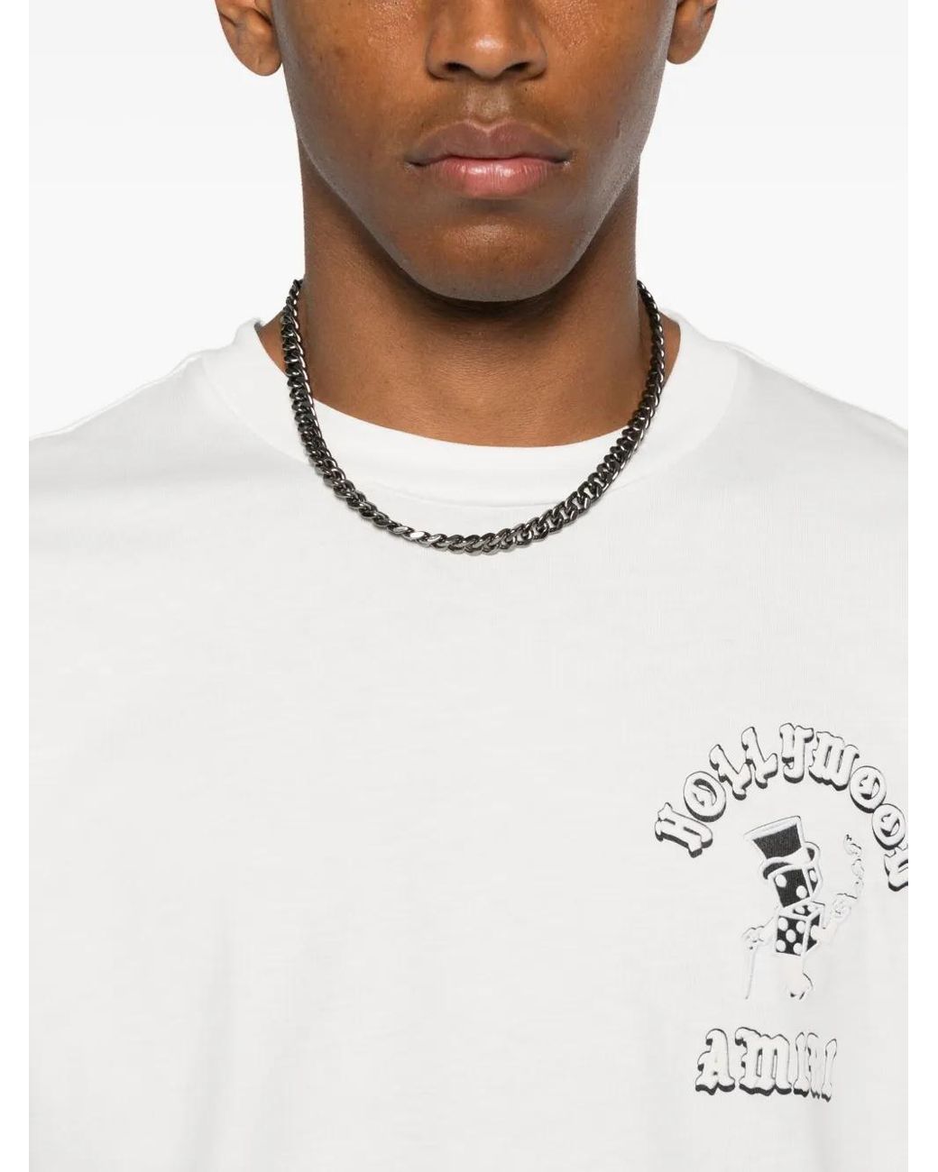 Amiri White Magic Logo-Print Cotton-Jersey T-Shirt for men