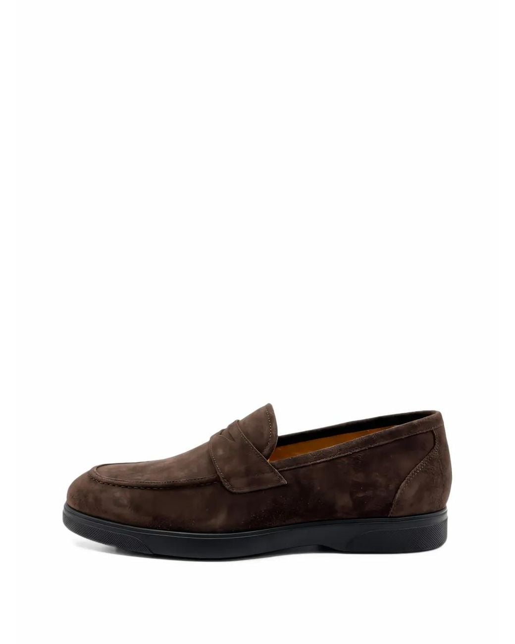 Kiton White Suede Penny Loafers for men