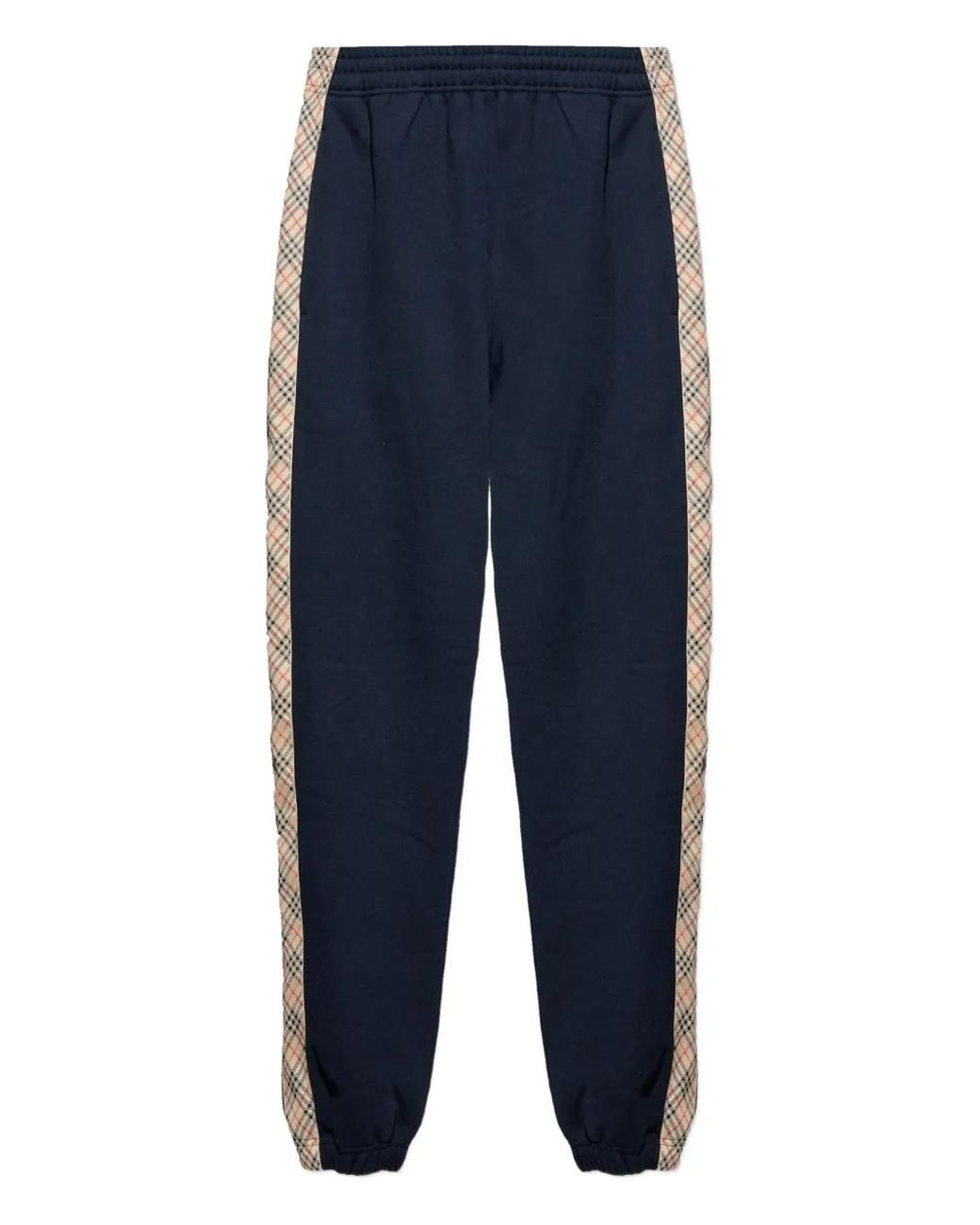 Burberry Blue Cotton Sweatpants for men