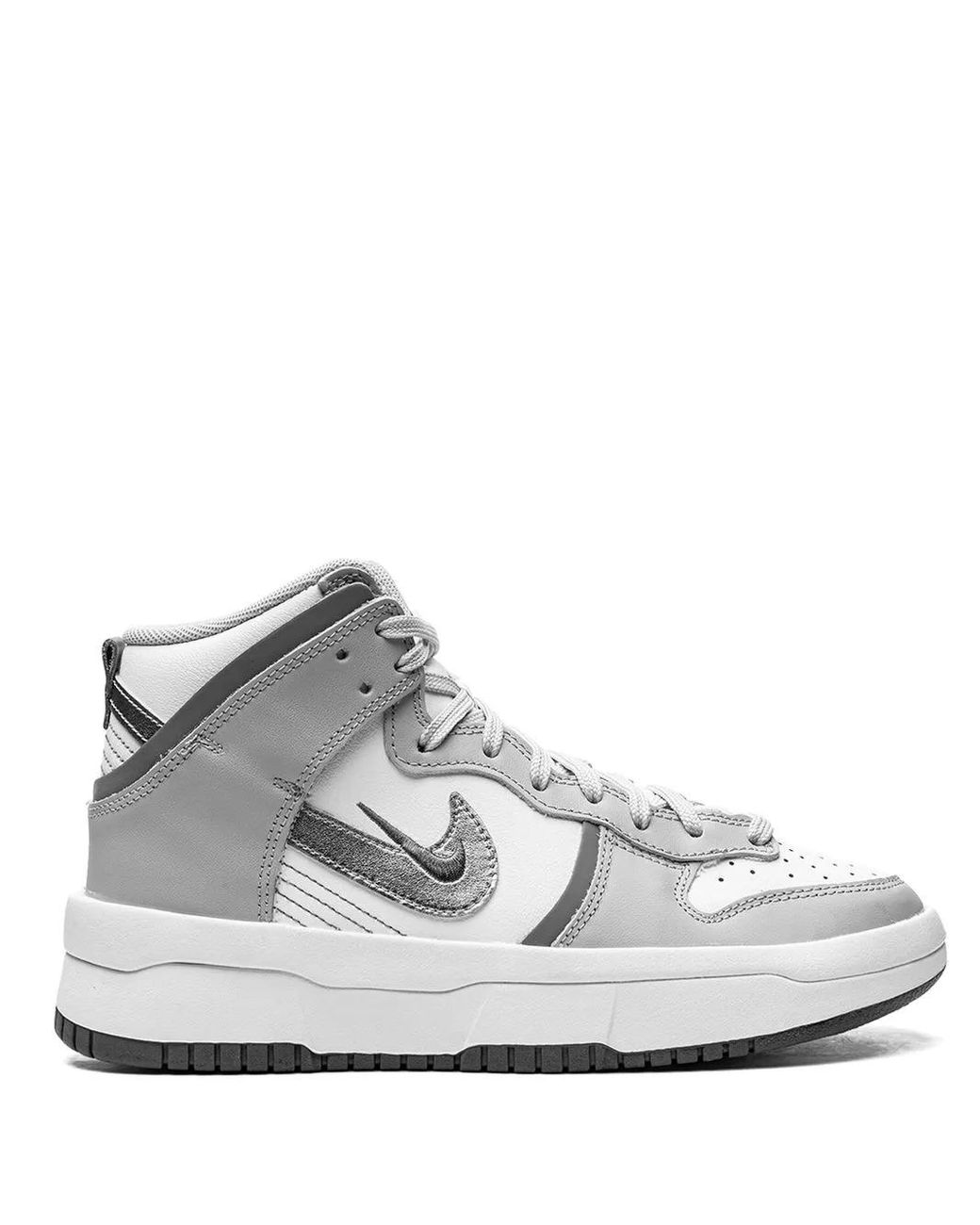 Nike White Dunk High "Light Smoke" Sneakers