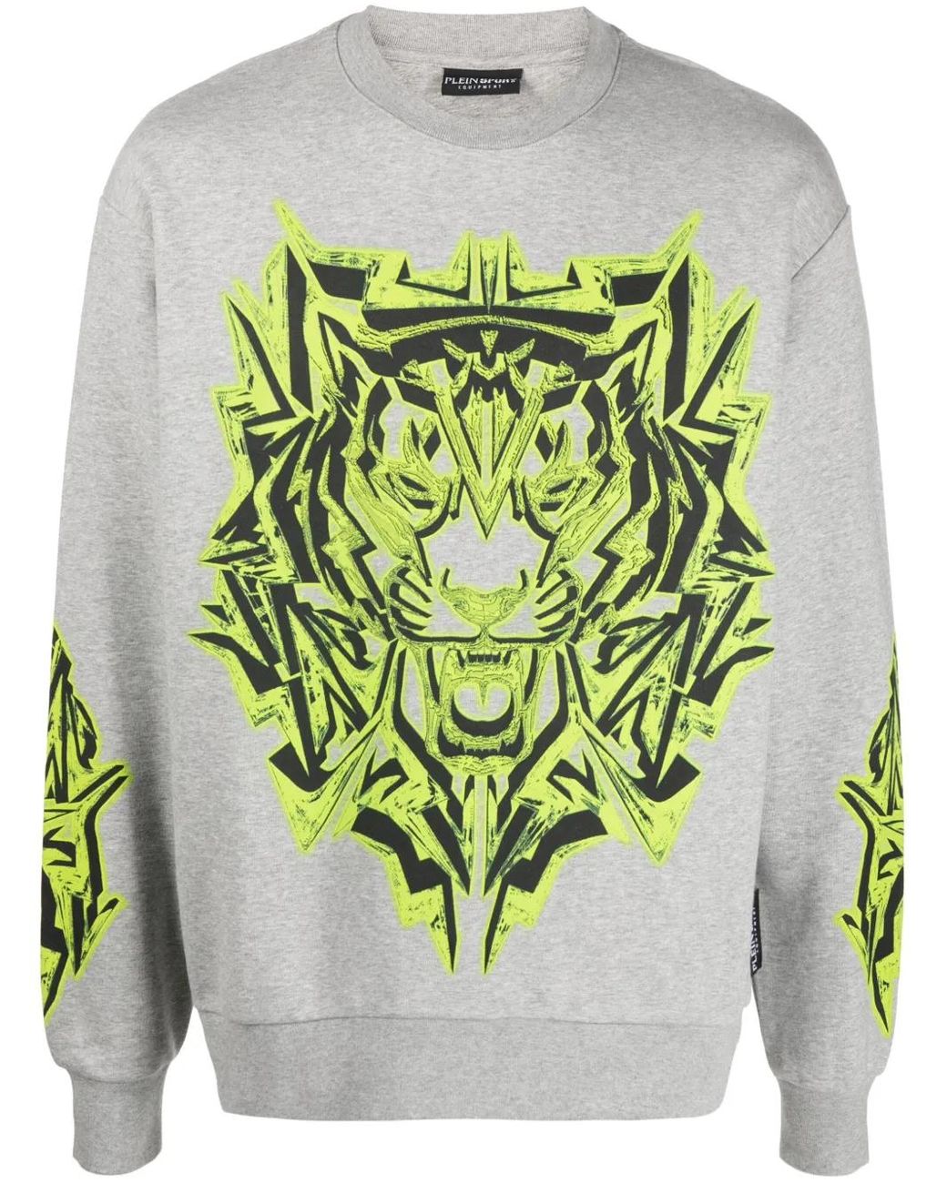 Sudadera Thunder Tiger Philipp Plein de hombre de color Gray