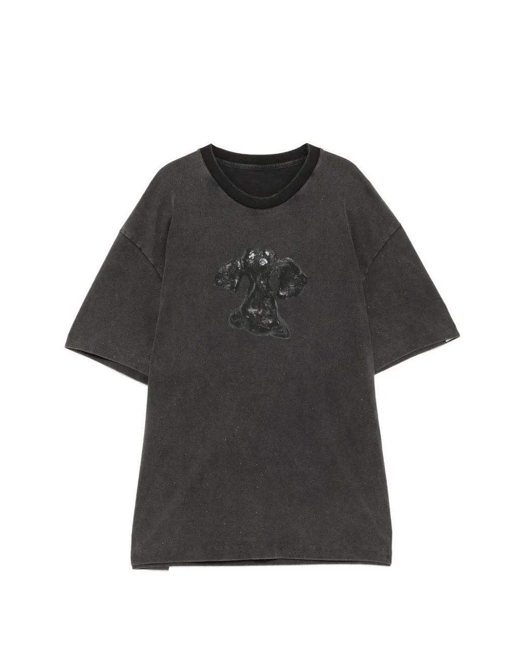 JNBY Black Washed Ceramic Dog T-Shirt