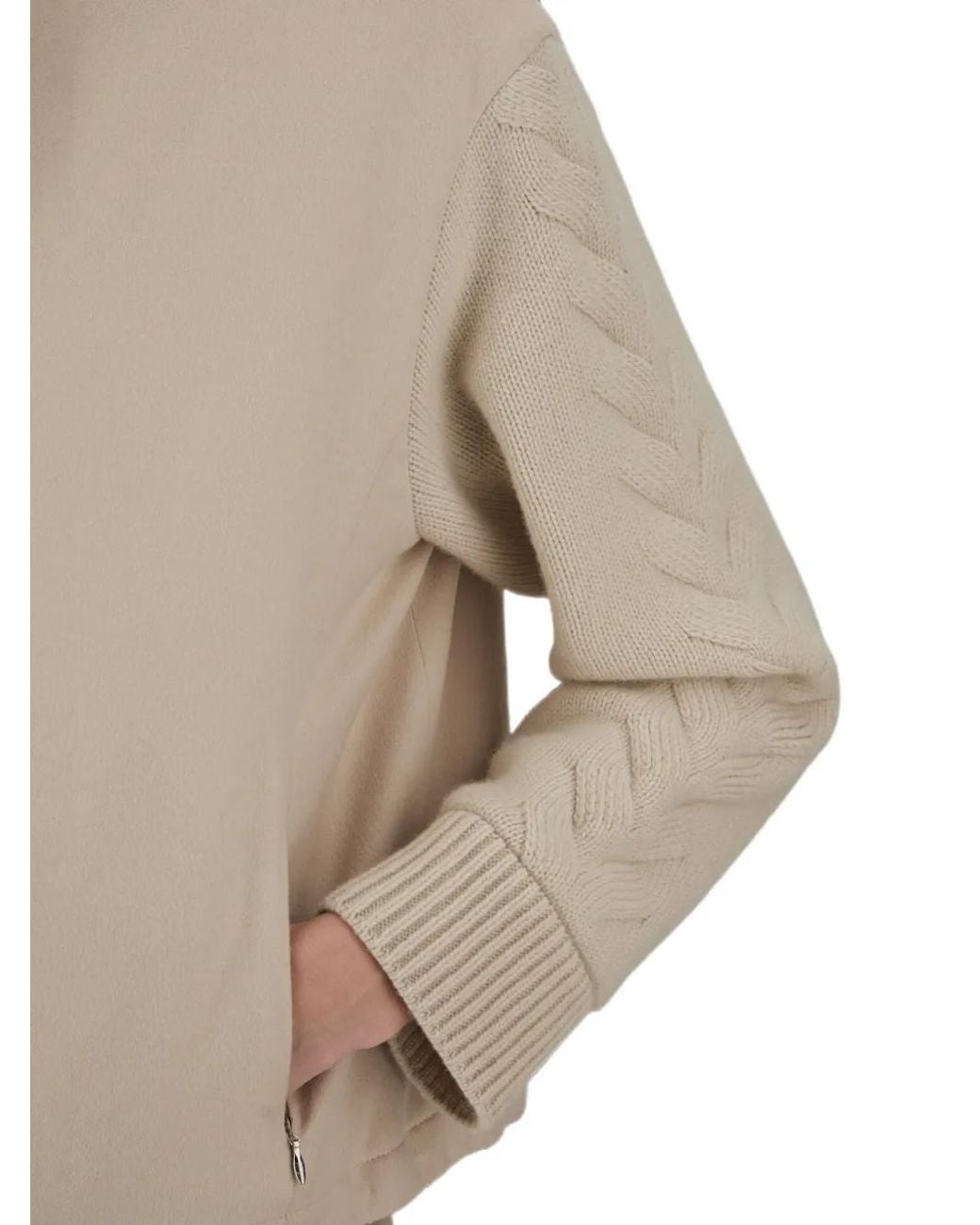 Herno Natural Resort Cable-Knit Jacket