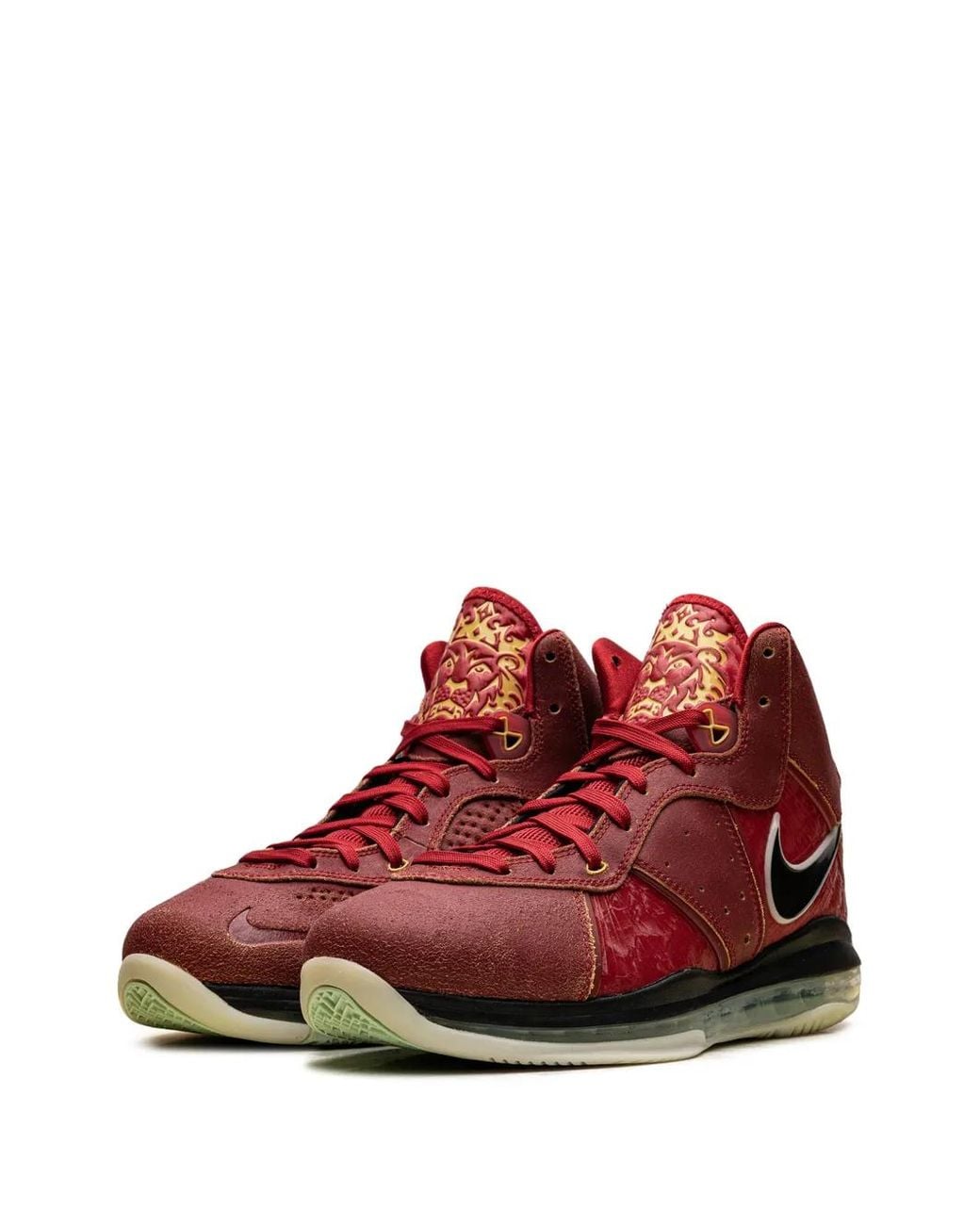 Nike Red Lebron 8 Qs "Gym" Sneakers for men