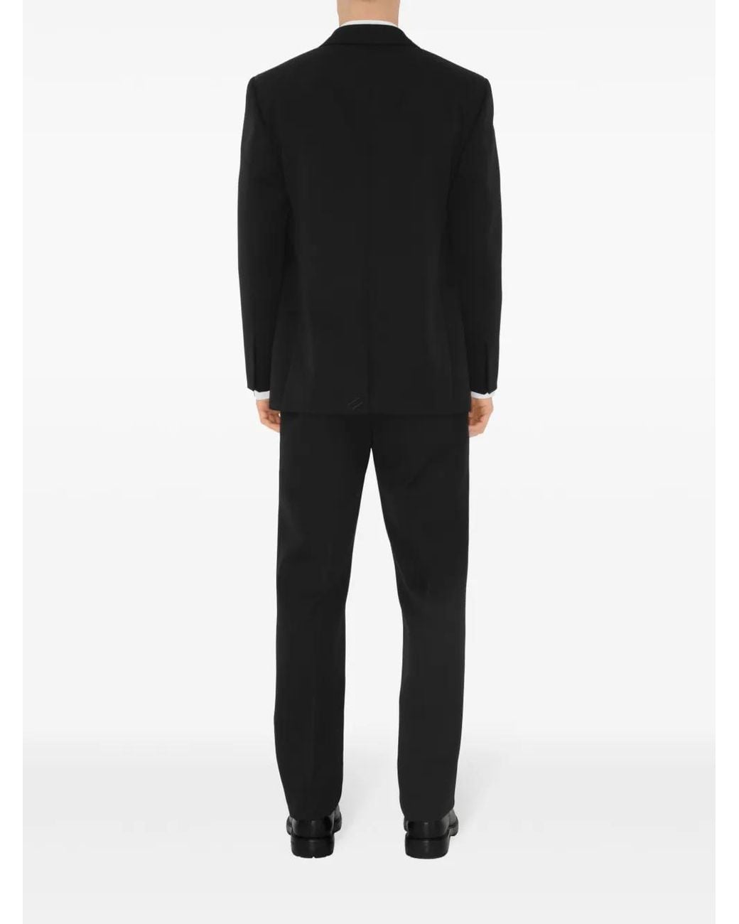 Burberry Black Wool Tailored Trousers for men