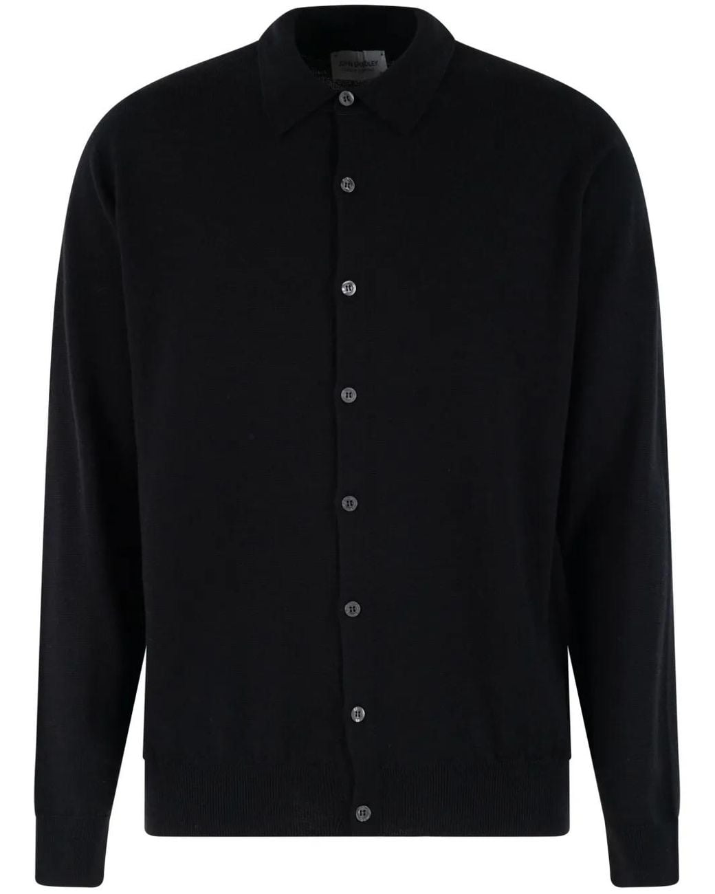 John Smedley Black Tibor Cardigan for men