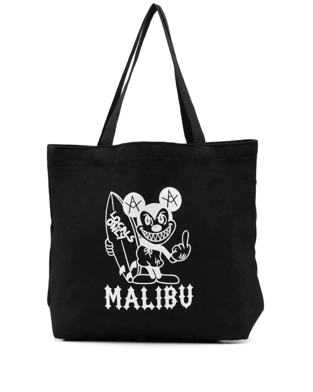 Local Authority Black Graphic-Print Tote Bag
