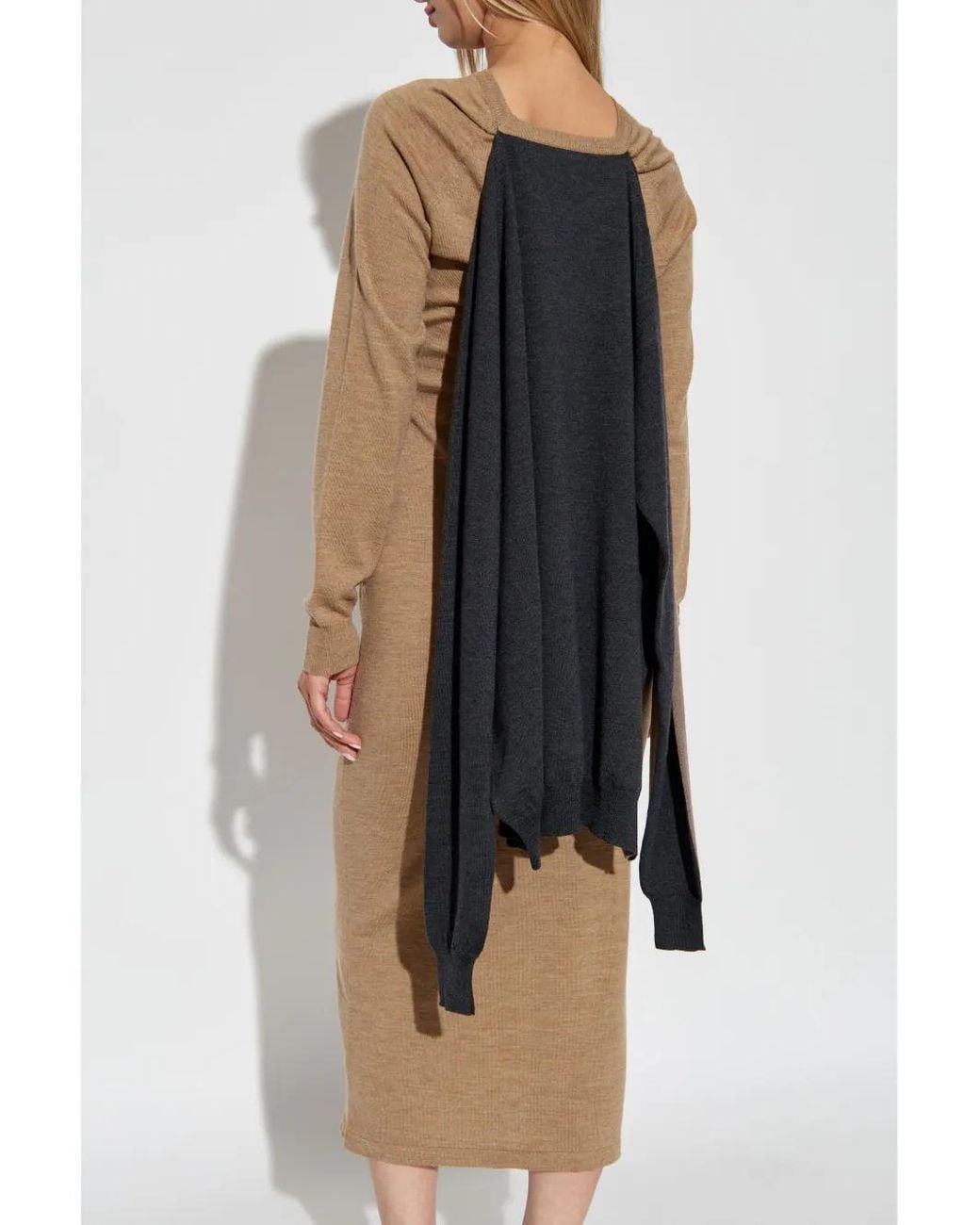 Moschino Natural Wool Dress