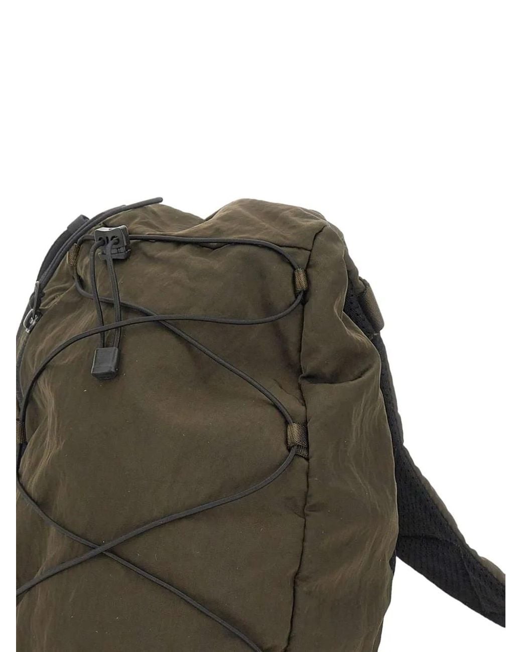 C P Company Green Nylon Backpack for men