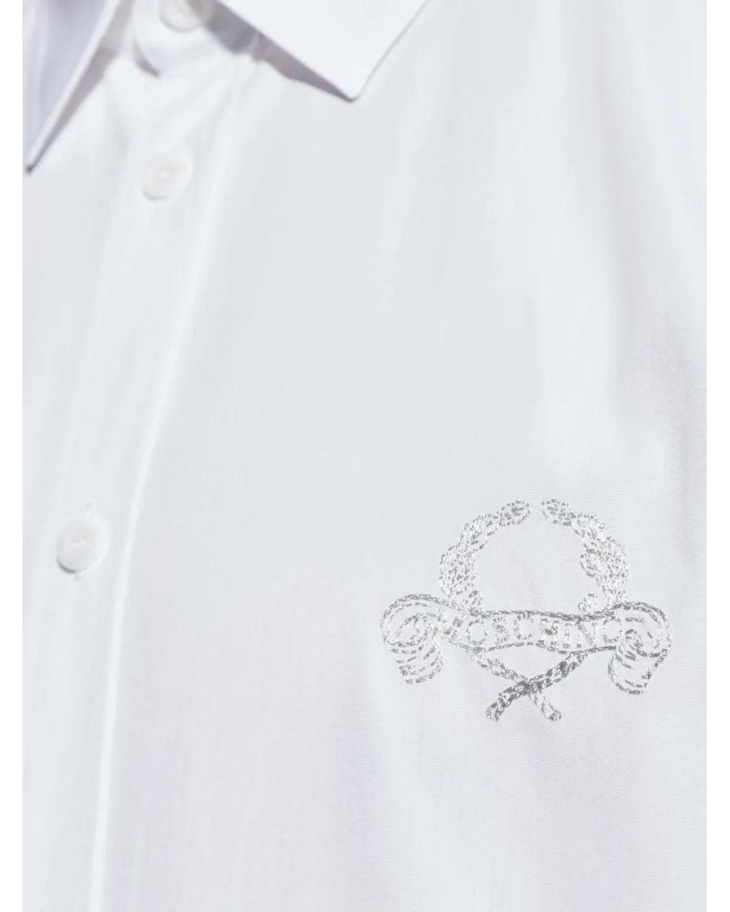 Moschino White Casual Shirts for men